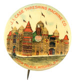 "J.I. CASE THRESHING MACHINE CO." SHOWING AMAZING "CORN PALACE MITCHELL, S.D."