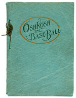 1913 “OSHKOSH IN BASEBALL” HISTORY BOOK.