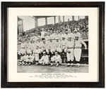 “BOSTON AMERICAN CHAMPIONSHIP, 1912” PREMIUM NEWSPAPER INSERT FRAMED PHOTO.