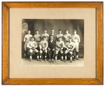 RUTLAND RAILROAD COMPANY EARLY FRAMED TEAM PHOTO.