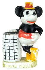 "MINNIE MOUSE" VERY RARE BISQUE TOOTHBRUSH HOLDER.