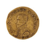 ANDREW JACKSON EARLIEST CAMPAIGN MEDALET FROM 1824.