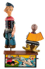 POPEYE & OLIVE OYL ON ROOF MARX WIND-UP TOY VARIETY .