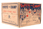 "POPEYE THE CHAMP" BOXED MARX WIND UP TOY.