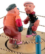 "POPEYE THE CHAMP" BOXED MARX WIND UP TOY.