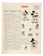 “OFFICIAL BULLETIN OF THE MICKEY MOUSE CLUB” VOL.  2 NO. 15 THEATER OWNERS PROMO NEWSLETTER.