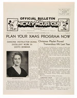 “OFFICIAL BULLETIN OF THE MICKEY MOUSE CLUB” VOL.  2 NO. 21 THEATER OWNERS PROMO NEWSLETTER.