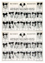 “MICKEY MOUSE CLUB” AUTOGRAPHED CARD PAIR AND ANNUAL.