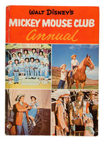 “MICKEY MOUSE CLUB” AUTOGRAPHED CARD PAIR AND ANNUAL.