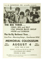 "THE BIG THREE" CONCERT POSTER.