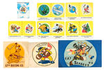 WALT DISNEY STUDIO-DESIGNED INSIGNIA RELATED EPHEMERA LOT.