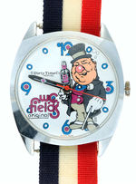 “W.C. FIELDS” WRIST WATCH BY DIRTY TIME COMPANY.