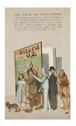 RARE "THE WIZARD OF OZ" FILM ANNOUNCEMENT CARD.