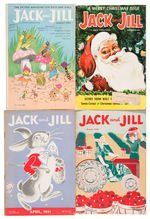 "JACK AND JILL" LOT OF 32 MAGAZINES BETWEEN 1941-1965.