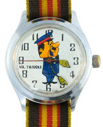 WALLY GATOR CHARACTER “MR. TWIDDLE” WRIST WATCH.