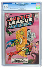"JUSTICE LEAGUE OF AMERICA" #2 DEC., 1960-JAN., 1961 CGC 6.5 CREAM TO OFF-WHITE PAGES.
