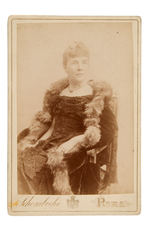 GROVER CLEVELAND'S SISTER ROSE CLEVELAND CABINET PHOTO.