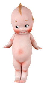 KEWPIE JOINTED BISQUE DOLL.