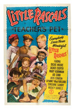 "LITTLE RASCALS IN TEACHER'S PET" RE-RELEASE POSTER.