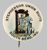 "STEPHENSON UNION SUITS" MAN IN LONG UNDERWEAR.