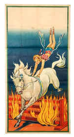 CIRCUS EQUESTRIAN PERFORMER 3-SHEET POSTER.