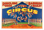 RINGLING BARNUM & BAILEY CIRCUS ACROBATS POSTER.