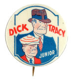 PROBABLE FIRST EVER DICK TRACY BUTTON CIRCA 1933.