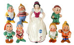 SNOW WHITE AND THE SEVEN DWARFS GOEBEL FIGURINE SET.