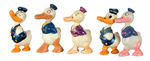 DONALD DUCK CELLULOID/PLASTER-FILLED CELLULOID FIGURES.