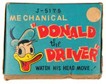 "DONALD THE DRIVER" LINEMAR VERSION WINDUP TOY BOX.