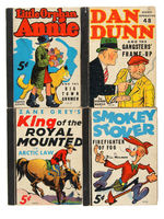 “DAN DUNN/LITTLE ORPHAN ANNIE/SMOKEY STOVER/KING OF THE ROYAL MOUNTED” WHITMAN 1010 SERIES BOOKS SET