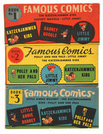 “FAMOUS COMICS” BOXED COMIC STRIP REPRINT BOOK SET.