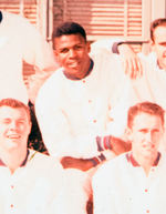 “1956 OLYMPIC CHAMPIONS MELBOURNE AUSTRALIA” BASKETBALL TEAM PRESENTATION PHOTO WITH BILL RUSSELL.