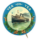 "GREAT LAKES STEAMSHIP CHOICE COLOR LARGE BUTTON.