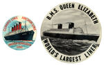 PAIR OF CLASSIC OCEAN LINER BUTTONS.