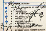 ABBA BAND-SIGNED "BILLBOARD DISCO TOP 60" CHART PAGE.