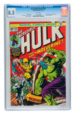 INCREDIBLE HULK #181 NOVEMBER 1974 CGC 8.5 WHITE PAGES.