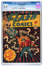 "FLASH COMICS" & "ALL-FLASH" CGC PAIR.