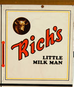 "RICH'S LITTLE MILK MAN" DAIRY FARM HORSE & WAGON PULL TOY.