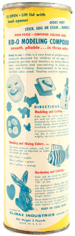 "HOWDY DOODY KID-O MODELING COMPOUND" CONTAINER.