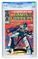 THE TRANSFORMERS #1-4 CGC 9.8 WHITE PAGES LOT.