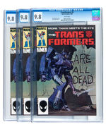 THE TRANSFORMERS #5 CGC 9.8 WHITE PAGES LOT.