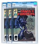 THE TRANSFORMERS #5 CGC 9.8 WHITE PAGES LOT.