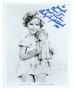 SHIRLEY TEMPLE BLACK SIGNED PHOTO.