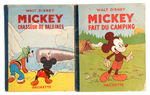 "MICKEY" MOUSE FRENCH HATCHETTE BOOKS.