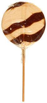 “DAVY CROCKETT BIG POP” OVERSIZED LOLLIPOP IN WRAPPER.