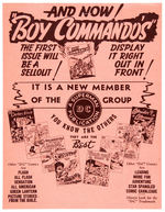 "BOY COMMANDOS" DC COMICS PROMO SHEET.