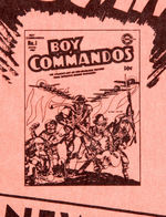 "BOY COMMANDOS" DC COMICS PROMO SHEET.