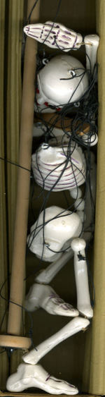 “PELHAM PUPPET THE SKELETON” BOXED MARIONETTE.