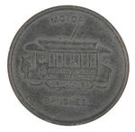 RARE TOKEN MADE OF GRAY CARBON FOR PITTSBURGH MAKER OF STREET CAR "MOTOR BRUSHES."